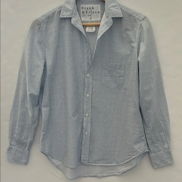 Frank & Eileen Eileen Mini Floral Print Modal Button Down Shirt Women's size XS - Picture 3 of 8